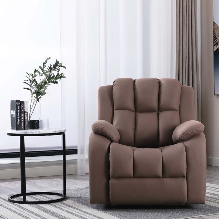 Leather recliner deals chair wayfair